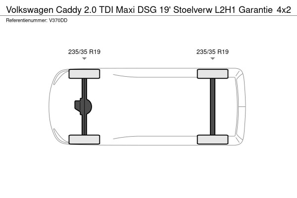 Volkswagen Caddy 2.0 TDI Maxi DSG 19' Stoelverw L2H1 Garantie