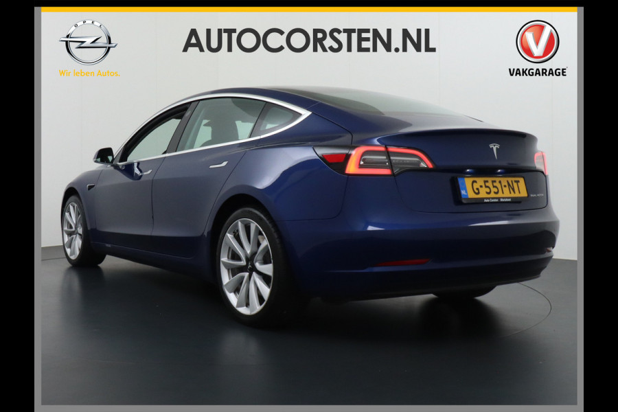 Tesla Model 3 Long Range 75kWh 463PK FSD-Full Self Driving Computer-3 Premium Audio 4wd Lmv 19" AutoPilot Panoramadak Camera's Leder Adaptive- Stoel en achterbank verwarming Keyless Electr.Stoelen+Memory+Easy-Entry WiFi Origineel Nederlandse auto, 1e Eigenaar, Grootste accu, Tot 16,5kwh thuis laden.