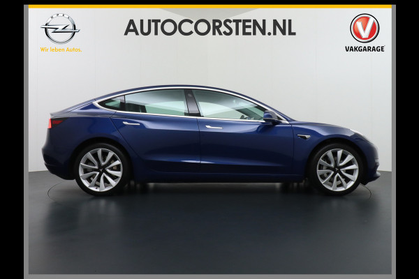 Tesla Model 3 Long Range 75kWh 463PK FSD-Full Self Driving Computer-3 Premium Audio 4wd Lmv 19" AutoPilot Panoramadak Camera's Leder Adaptive- Stoel en achterbank verwarming Keyless Electr.Stoelen+Memory+Easy-Entry WiFi Origineel Nederlandse auto, 1e Eigenaar, Grootste accu, Tot 16,5kwh thuis laden.