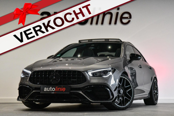 Mercedes-Benz CLA-Klasse AMG 45 S 4MATIC+ Aero, Pano, Schaal, Perf stuur, 360, Memory, Burm, Keyless, Dodeh, CarPlay!