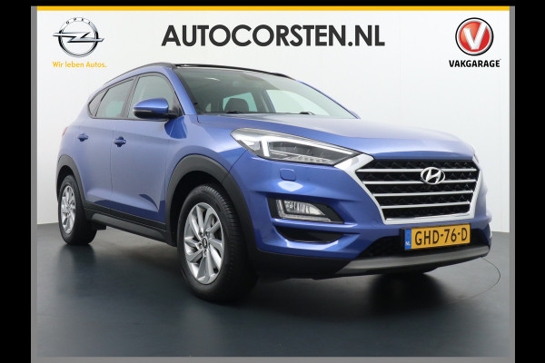 Hyundai Tucson T177PK AUT.7 Leer Panorama-Dak Camera Apple Carplay - Android Navi PDC Schuif-K-Dak Cruise control DAB Bluetooth Led Regen-Licht 17"LM Voorruit verwarmd DBC Voetgangersbescherming ESC Privacy Glas Kopl-rein-inst Afdaal assistent Verkeersbord detectie Comfort Spraakherkenningssysteem 42.000 nieuw ! 1600kg trekvermogen!