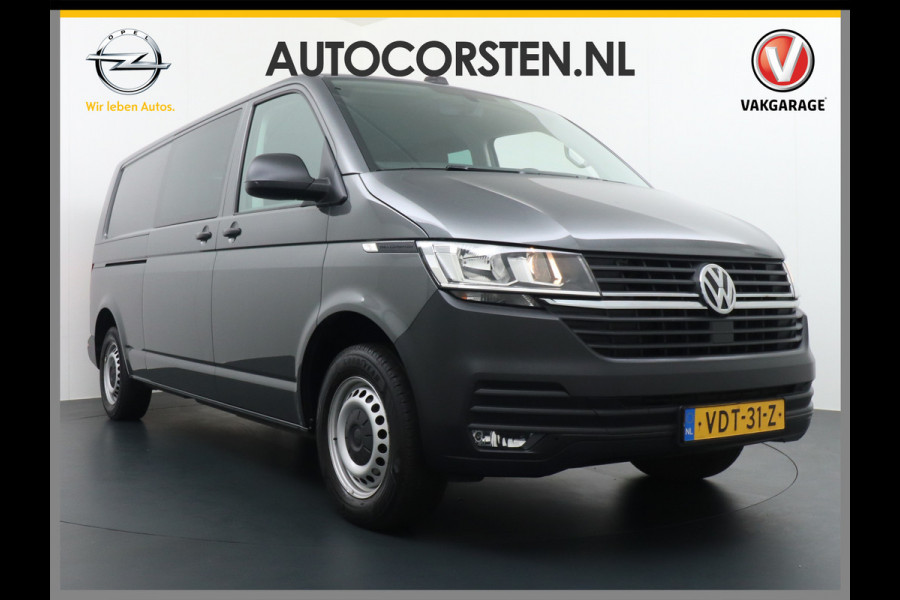 Volkswagen Transporter T6.1 D.C.2.0 TDI L2H1 30 Dubbele Cabine Apple Carplay Android Mirror Link APP-Connect EURO6 Trekhaak Navi Schuifdeur-R A-ruit ve Buitenspiegel elektr+Verwarmd ESP ABS Achterruitenwisser met intervalschakeling Mistlampen Verwarmde Ruit Zijwind assistent Vermoeidheids herkenning 2.200kg trekvermogen!  binnenspiegel automatisch dimmend, dimlichten automatisch, regensensor) Nwe model !