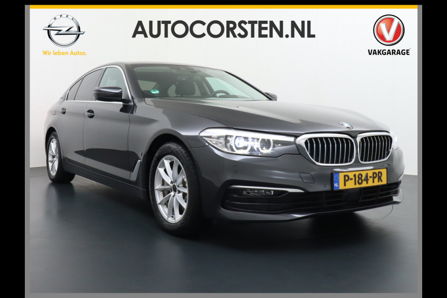 BMW 5 Serie 530e AUT-8 252PK M-Sport Leer-Stoelen+Elektr.+Verwarmd(+achter) Adapt.Cruise Navi-Pro Ecc PDC-A+V Lane Assist Camera Keyless Led A-klep Aut. WiFi Intel.Noodoproep Teleservice ParkAssist Ambience-verlichting Connected drive I-Performance High Executive 420NM 71.000 nieuw