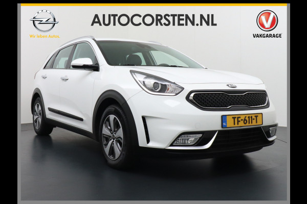 Kia Niro Hybrid AUT.6 DynamicLine Leer Navi Camera Apple Carplay Android Auto Spoorassistent active Keyless Pdc Tel. Usb Ecc Cruise Lane- Decordelen chroom  Glas solar control Voorruit verwarmbaar OPrig. NLse auto