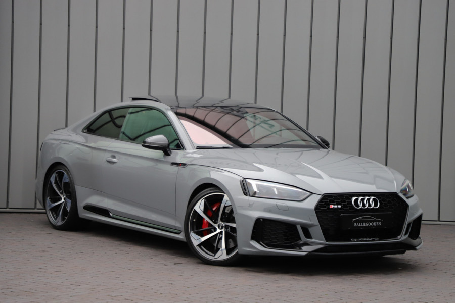 Audi RS5 2.9 TFSI Quattro | RS Dynamic | 451PK | B&O | Nardo | Pano | Carbon | Sportstoelen | Rode-sticksels | 2017.