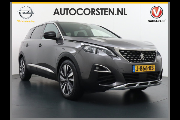 Peugeot 5008 AUT-8 7pers. T131pk GT-Line Elektr.Stoelen+Geheugen+Leer+Verwarmd Elek. Adaptive-Cruise 360Camera 19''LM Apple Android Carplay K Pack City 2 Visio park 2 Parkeer-assistent Connected services mirror screen Aluminium dakrails Stoelverw. Blindspot Navi Pdc Tel. Usb Virtual-Cockpit Sensor dodehoek extra getint glas achter Rijstrooksensor met correctie Vermoeidheids herkenning Pack Drive Assist Bu-spieg el/klap/mem 49.000 nieuw!!! euro 6.3 Orig.NLse auto