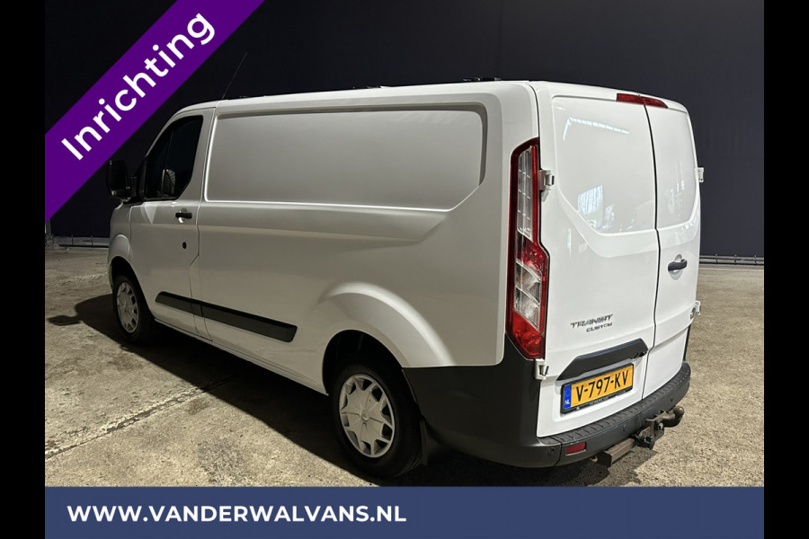 Ford Transit Custom 2.0 TDCI **BPM VRIJ voor de Ondernemer** L1H1 inrichting Euro6 Airco | Camera | Navigatie | Trekhaak Cruisecontrol, Parkeersensoren, Bijrijdersbank