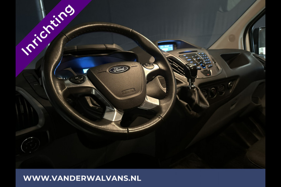 Ford Transit Custom 2.0 TDCI **BPM VRIJ voor de Ondernemer** L1H1 inrichting Euro6 Airco | Camera | Navigatie | Trekhaak Cruisecontrol, Parkeersensoren, Bijrijdersbank