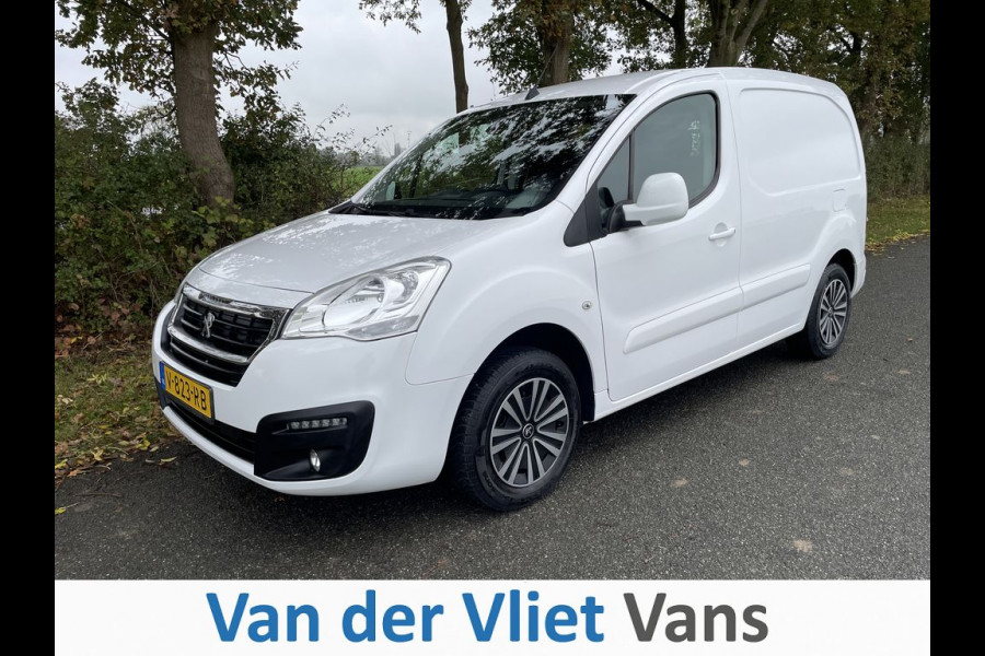 Peugeot Partner 1.6 BlueHDi E6 Premium Pack 3-Zits BPM Vrij! Lease €143p/m, Airco, PDC, Navi, Led, Onderhoudshistorie aanwezig