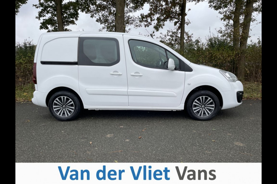 Peugeot Partner 1.6 BlueHDi E6 Premium Pack 3-Zits BPM Vrij! Lease €143p/m, Airco, PDC, Navi, Led, Onderhoudshistorie aanwezig