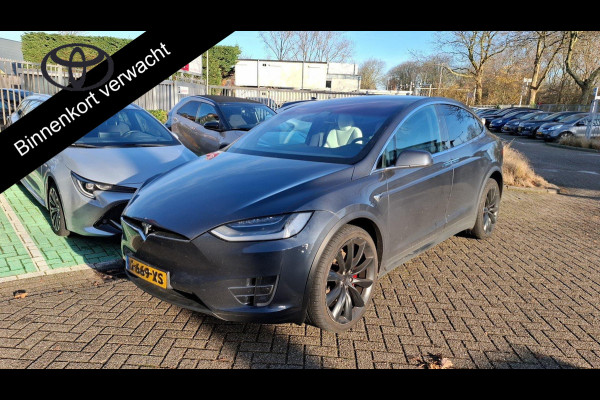 Tesla Model X Performance Ludicrous 7p. 600 PK! | Navigatie | Lederen bekleding |