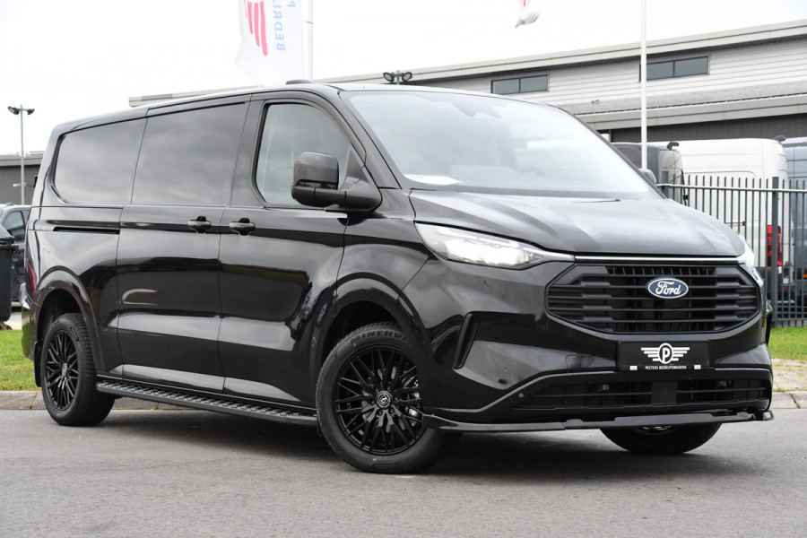 Ford Transit Custom 320 2.0 TDCI L2H1 Black Edition Limited Adaptieve Cruise, Camera, Virtual, Automaat, 70PK, Carplay, Multimedia, Stoelverwarming, UNIEK!