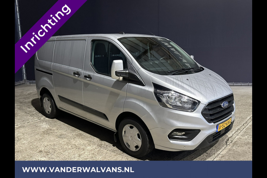 Ford Transit Custom 2.0 TDCI **BPM VRIJ voor de Ondernemer** L1H1 inrichting Euro6 Airco | Camera | Navigatie | Apple Carplay cruisecontrol, parkeersensoren, stoelverwarming, LED, verwarmde voorruit, bijrijdersbank, achterklep