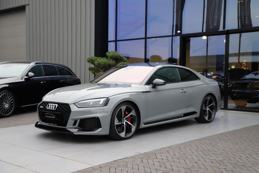 Audi RS5 2.9 TFSI Quattro | RS Dynamic | 451PK | B&O | Nardo | Pano | Carbon | Sportstoelen | Rode-sticksels | 2017.