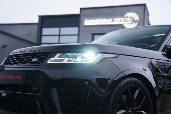 Land Rover Range Rover Sport 5.0 V8 SC SVR | Meridian | Kuipstoelen | 360 cam | Head up | Adaptieve Cruise | Luchtvering | 576PK |