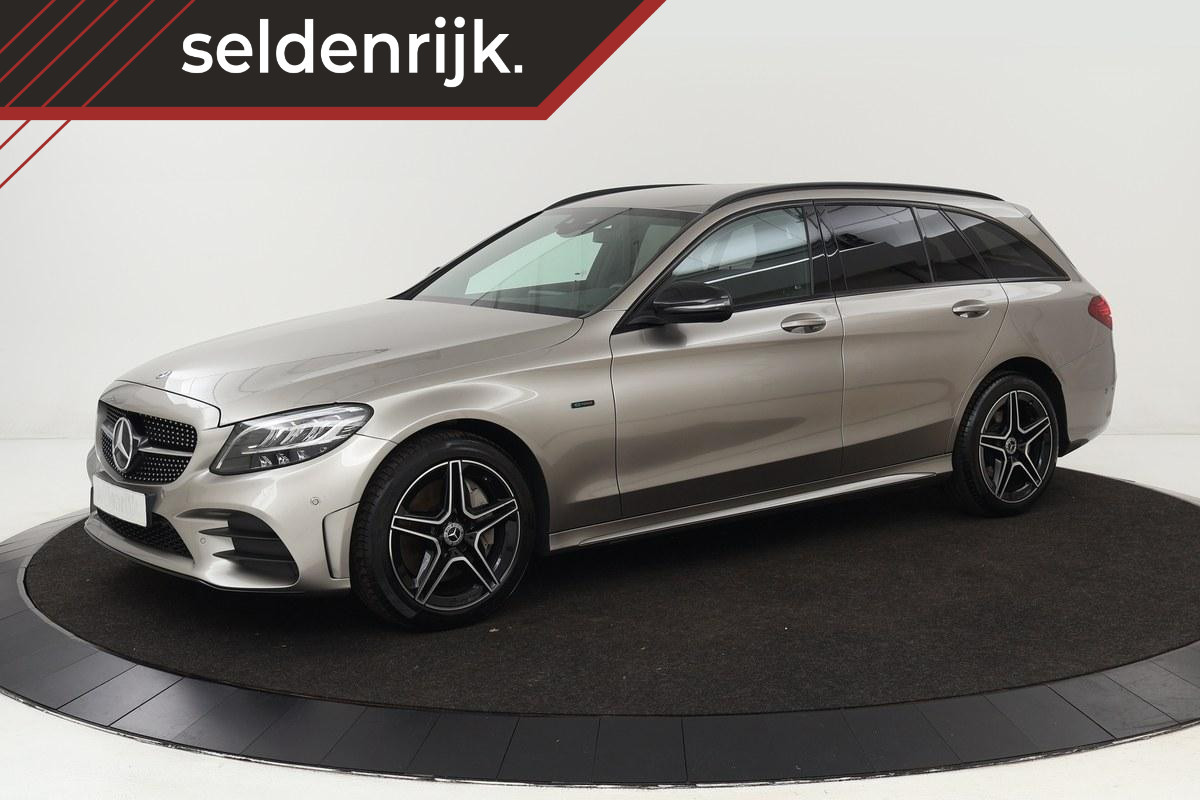 Mercedes-Benz C-Klasse 300de AMG Night | Leder | Trekhaak | Burmester Sound | Head-Up | Stoelverwarming | Camera | Carplay | Sfeerverlichting | Navigatie | Full LED