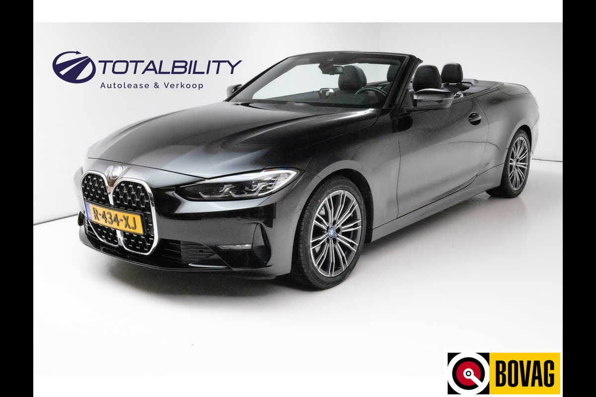 BMW 4 Serie Cabrio 420i High Executive Stoel- en stuurverwarming, Airscarf, Lederen bekleding, Memory , Navigatie