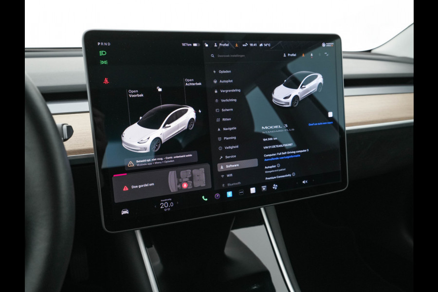 Tesla Model 3 Standard RWD Plus 60 kWh [ 3-Fase ] (INCL-BTW) Aut. *PANO | AUTO-PILOT | NAPPA-LEATHER | KEYLESS | FULL-LED | MEMORY-PACK | SURROUND-VIEW | DAB | APP-CONNECT | DIGI-COCKPIT | LANE-ASSIST | COMFORT-SEATS | 18"ALU*