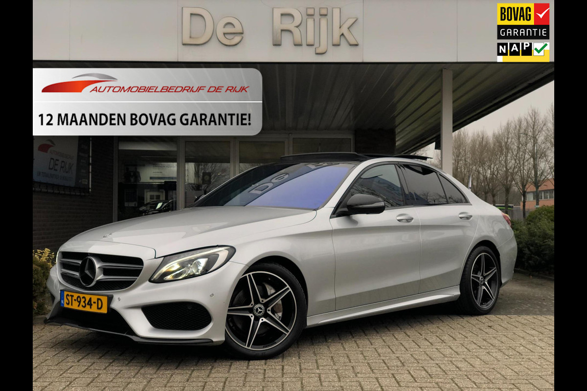 Mercedes-Benz C-Klasse 180 Sport Edition | Navi, Cruise, Airco, Leder Stoelvrw, Camera | NAP | Panoramadak |