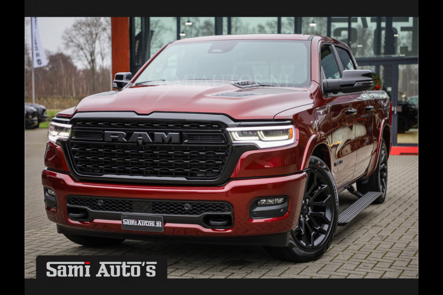 Dodge Ram 1500 LIMITED NIGHT HIGH OUTPUT 540PK 706 Nm 2025 | XB9 | MASSAGE | BOM VOL | CREW CAB | DUBBELE CABINE | GRIJSKENTEKEN | VOORRAAD 2291 - 3485