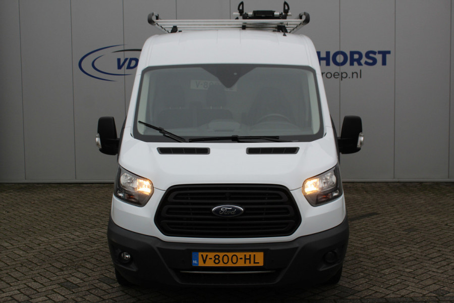 Ford Transit 290 2.0-105pk TDCI L2H2 Ambiente. Totaal 7 stuks, rest wordt nog gepubliceerd. Compleet ingerichte Ford Transit ! Camera, pdc v+a, airco, ladder achterd., opstaptrede met trekhaak, imperiaal met ladder, omvormer naar 220V, etc etc.