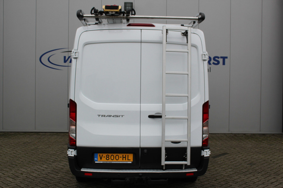 Ford Transit 290 2.0-105pk TDCI L2H2 Ambiente. Totaal 7 stuks, rest wordt nog gepubliceerd. Compleet ingerichte Ford Transit ! Camera, pdc v+a, airco, ladder achterd., opstaptrede met trekhaak, imperiaal met ladder, omvormer naar 220V, etc etc.