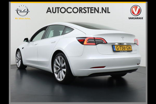 Tesla Model 3 Long Range 75 kWh 463PK FSD-vb.19" Premium-Audio 4wd AutoPilot Pano.dak Camera Leer Adaptive-Cruise+Stop&Go  PDC-A+Voor Wifi Ecc Veel grip door AWD vierwielaandrijving.  Origineel Nederlandse auto ! 1e eigenaar 60k nieuw