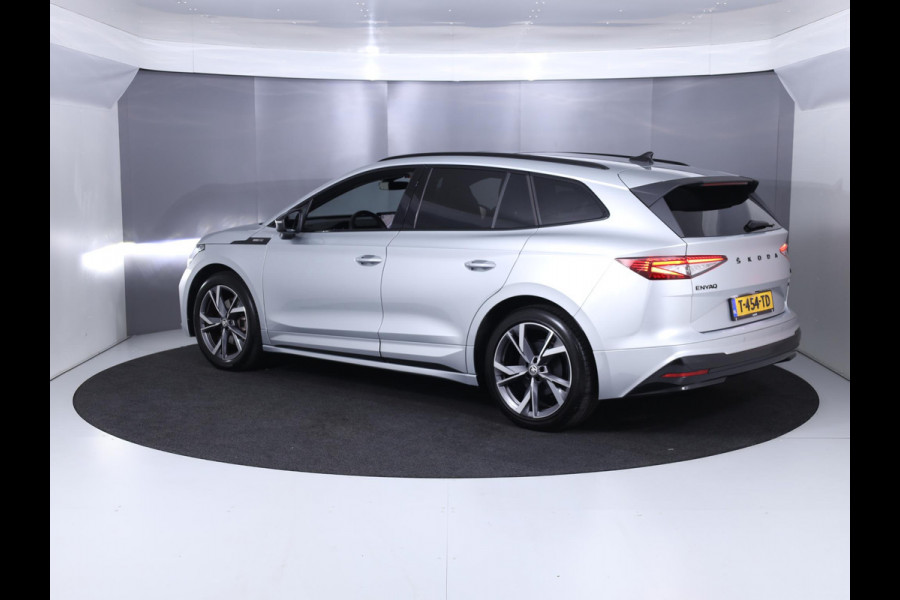 Škoda ENYAQ iV 80 Sportline 204 pk | Navigatie | Panoramadak | Parkeersensoren | Achteruitrijcamera | Adaptieve cruise control | Stoelverwarming | Matrix LED koplampen |