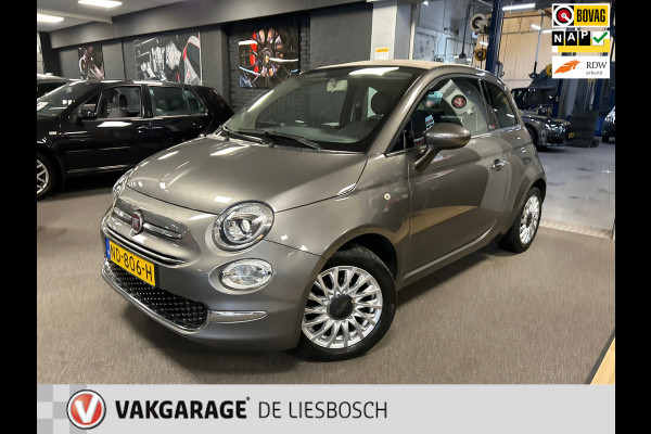 Fiat 500C 0.9 TwinAir Turbo Lounge,leer,navi,mf stuur,boeken