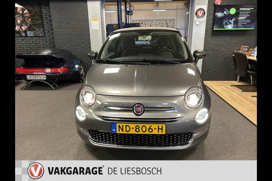 Fiat 500C 0.9 TwinAir Turbo Lounge,leer,navi,mf stuur,boeken