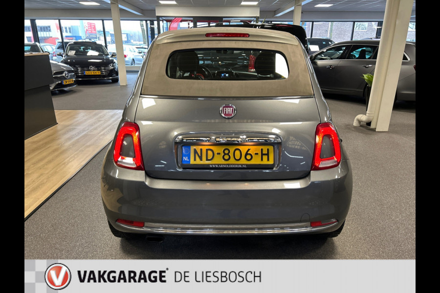 Fiat 500C 0.9 TwinAir Turbo Lounge,leer,navi,mf stuur,boeken