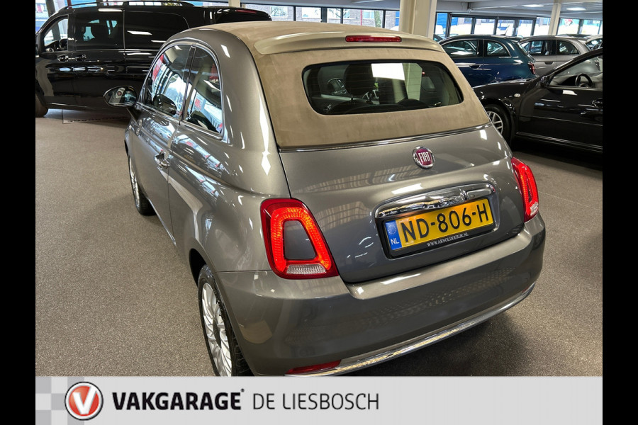 Fiat 500C 0.9 TwinAir Turbo Lounge,leer,navi,mf stuur,boeken