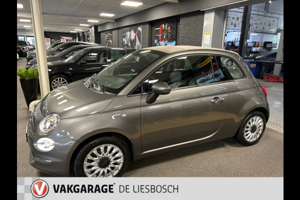 Fiat 500C 0.9 TwinAir Turbo Lounge,leer,navi,mf stuur,boeken