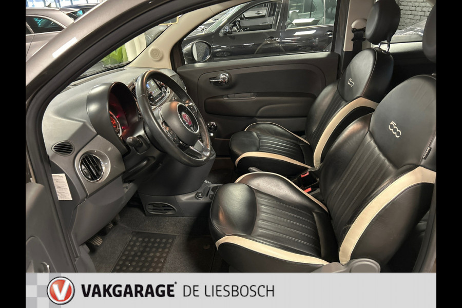 Fiat 500C 0.9 TwinAir Turbo Lounge,leer,navi,mf stuur,boeken