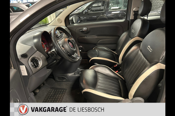 Fiat 500C 0.9 TwinAir Turbo Lounge,leer,navi,mf stuur,boeken