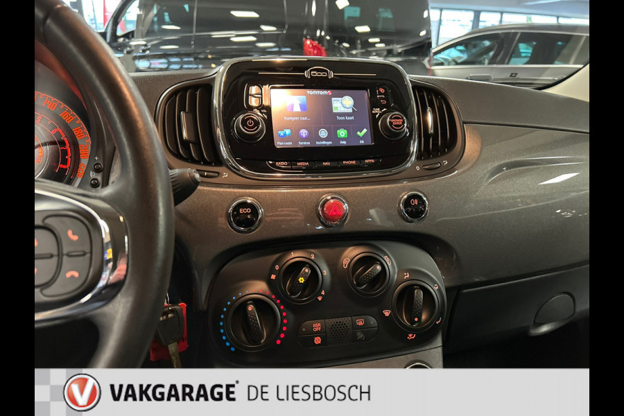 Fiat 500C 0.9 TwinAir Turbo Lounge,leer,navi,mf stuur,boeken