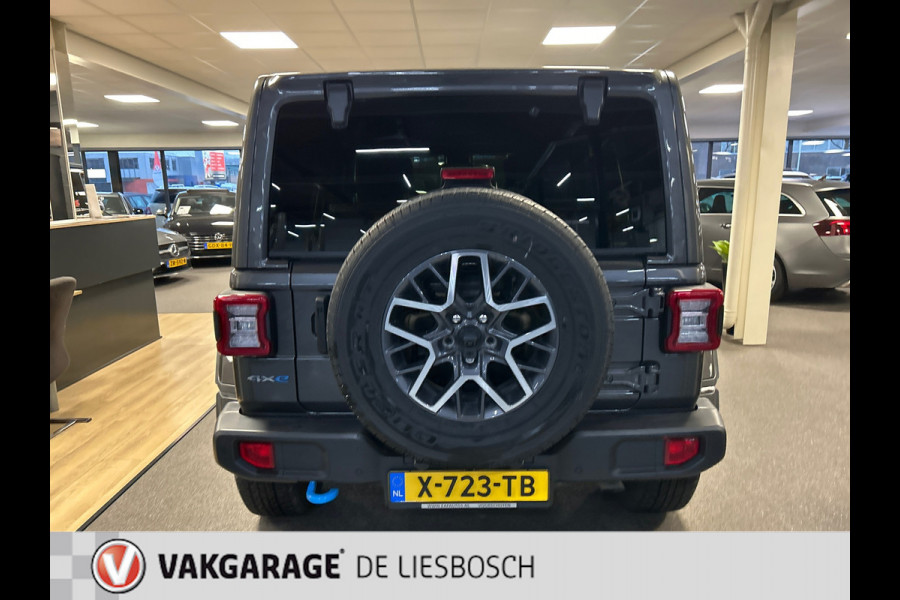 Jeep Wrangler Unlimited 4xe 380 Sahara,cabrio dak,leer,navi,camera,PHEV,alpine audio