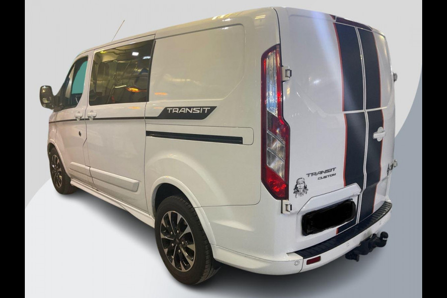 Ford Transit Custom 320 2.0 TDCI L1H1 Sport DC 185pk Automaat | Dubbele Cabine | Marge BTW vrij | Adaptive Cruise Control | Achteruitrijcamera |  Dubbele Schuifdeur incl. privacy glass | Trekhaak