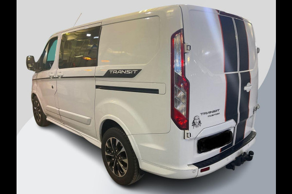 Ford Transit Custom 320 2.0 TDCI L1H1 Sport DC 185pk Automaat | Dubbele Cabine | Marge BTW vrij | Adaptive Cruise Control | Achteruitrijcamera |  Dubbele Schuifdeur incl. privacy glass | Trekhaak