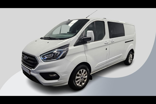 Ford Transit Custom 340 2.0 TDCI L2H1 Limted | 170pk Automaat | Dubbele Cabine | DC | Dubbele Schuifdeur incl. privacy glass | Standkachel | Stoelverwarming | Xenon Koplampen | Trekhaak | Camera