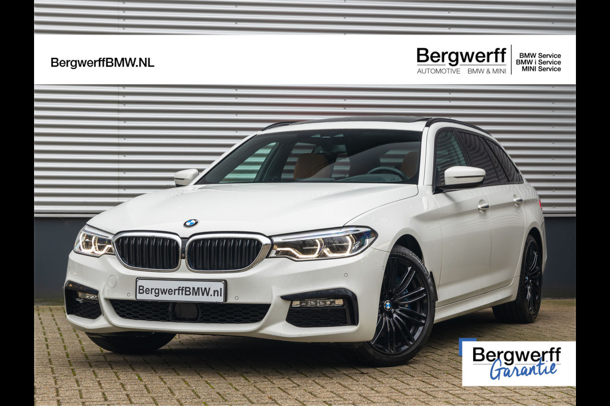 BMW 5 Serie Touring 530i xDrive - M-Sport - Pano - Trekhaak - ACC - Stoelventilatie - Head-up - Comfortzetel