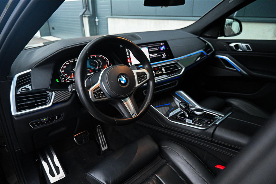 BMW X6 M50d High Executive *M-Sport / Actieve-Besturing / Harman Kardon / HUD / Panorama / Interieur Carbon*