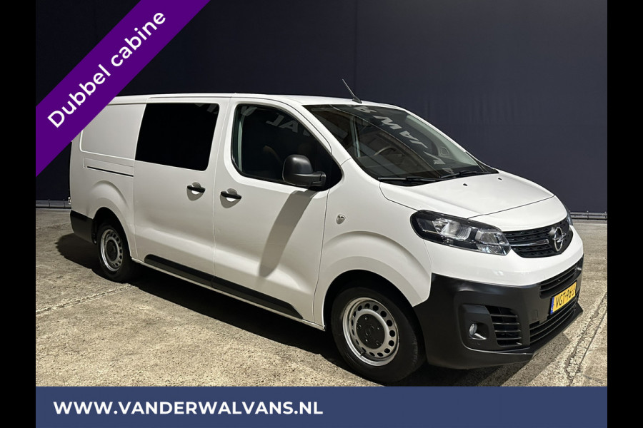 Opel Vivaro 2.0 CDTI 123pk L3H1 Dubbele cabine Euro6 Airco | 5-Zits | Camera | Navigatie 2500kg Trekhaak, Apple Carplay, Android Auto, Cruisecontrol, Parkeersensoren