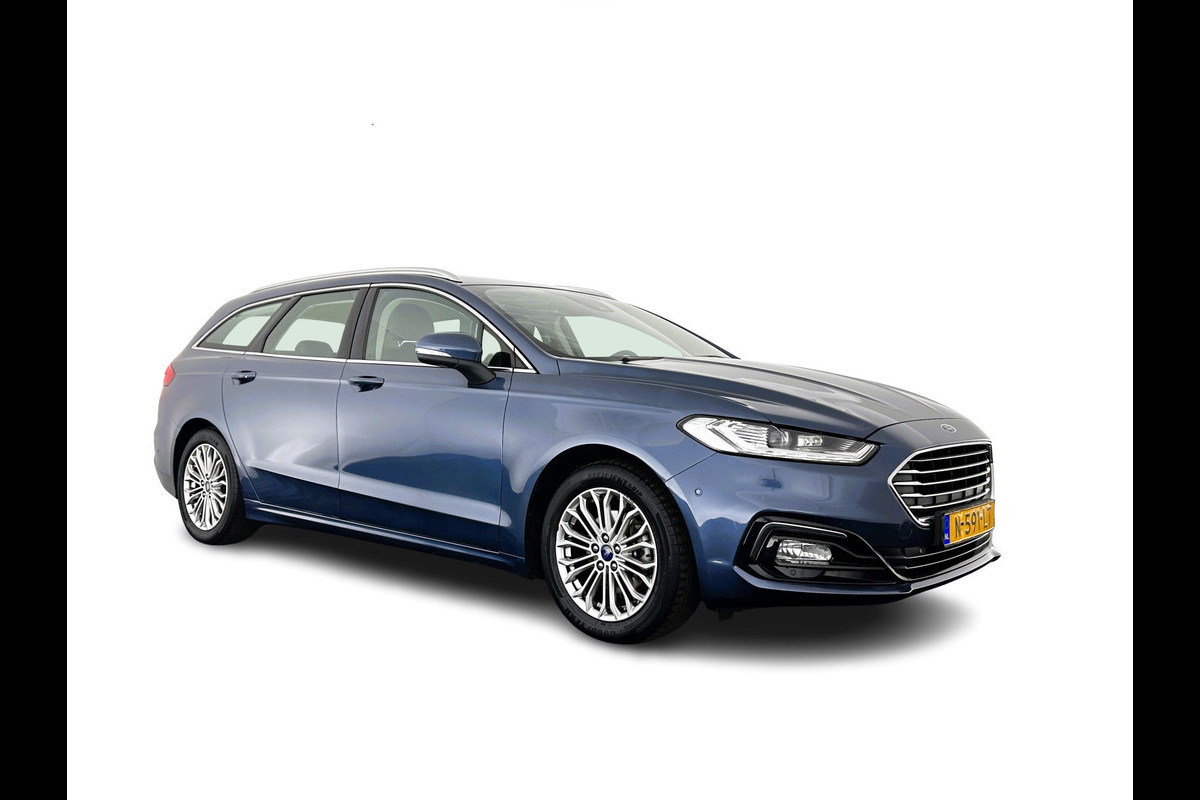 Ford Mondeo Wagon 2.0 IVCT HEV Titanium Luxury-Pack (INCL-BTW) Aut. *FULL-LEATHER | ADAPTIVE-CRUISE | FULL-LED | SONY-AUDIO | BLIND-SPOT | MEMORY-PACK | CAMERA | COMFORT-SEATS | NAVI-FULLMAP | ECC | PDC | TOWBAR | 17''ALU *