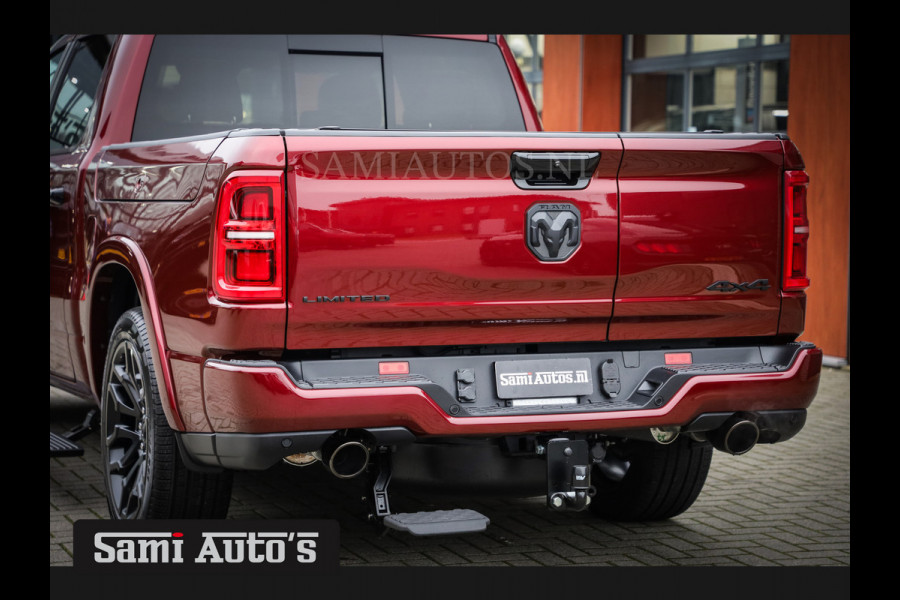 Dodge Ram 1500 LIMITED NIGHT HIGH OUTPUT 540PK 706 Nm 2025 | XB9 | MASSAGE | BOM VOL | CREW CAB | DUBBELE CABINE | GRIJSKENTEKEN | VOORRAAD NR 2302 - 7425