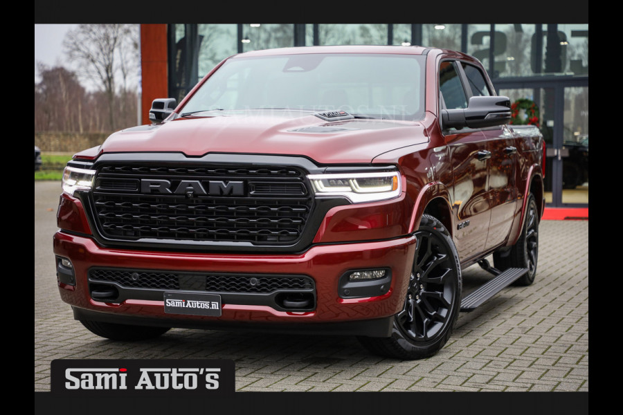 Dodge Ram 1500 LIMITED NIGHT HIGH OUTPUT 540PK 706 Nm 2025 | XB9 | MASSAGE | BOM VOL | CREW CAB | DUBBELE CABINE | GRIJSKENTEKEN | VOORRAAD NR 2302 - 7425