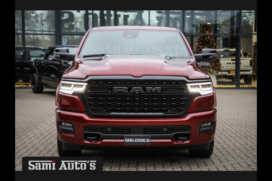 Dodge Ram 1500 LIMITED NIGHT HIGH OUTPUT 540PK 706 Nm 2025 | XB9 | MASSAGE | BOM VOL | CREW CAB | DUBBELE CABINE | GRIJSKENTEKEN | VOORRAAD NR 2302 - 7425