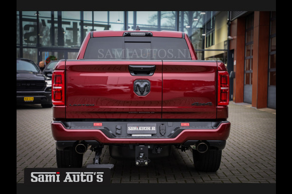 Dodge Ram 1500 LIMITED NIGHT HIGH OUTPUT 540PK 706 Nm 2025 | XB9 | MASSAGE | BOM VOL | CREW CAB | DUBBELE CABINE | GRIJSKENTEKEN | VOORRAAD NR 2302 - 7425