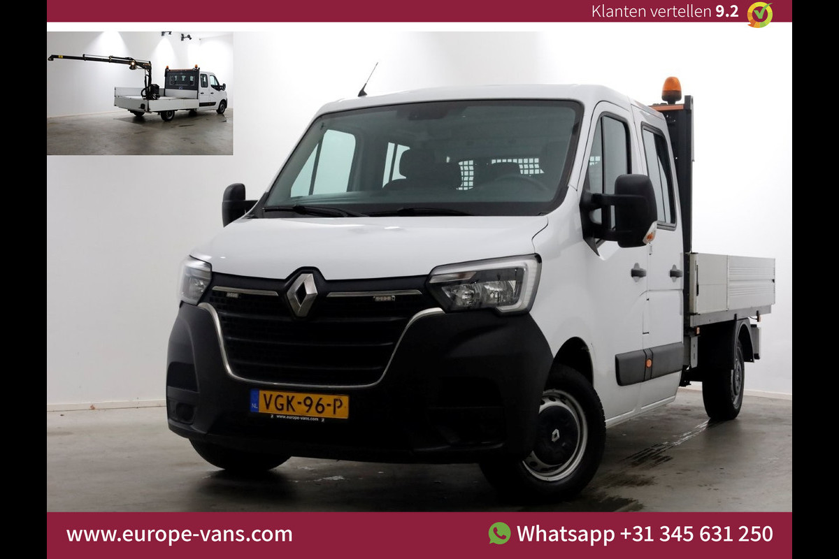 Renault Master T35 2.3 dCi 135pk L3H1 D.C. Open Laadbak + HIAB Kraan 09-2020