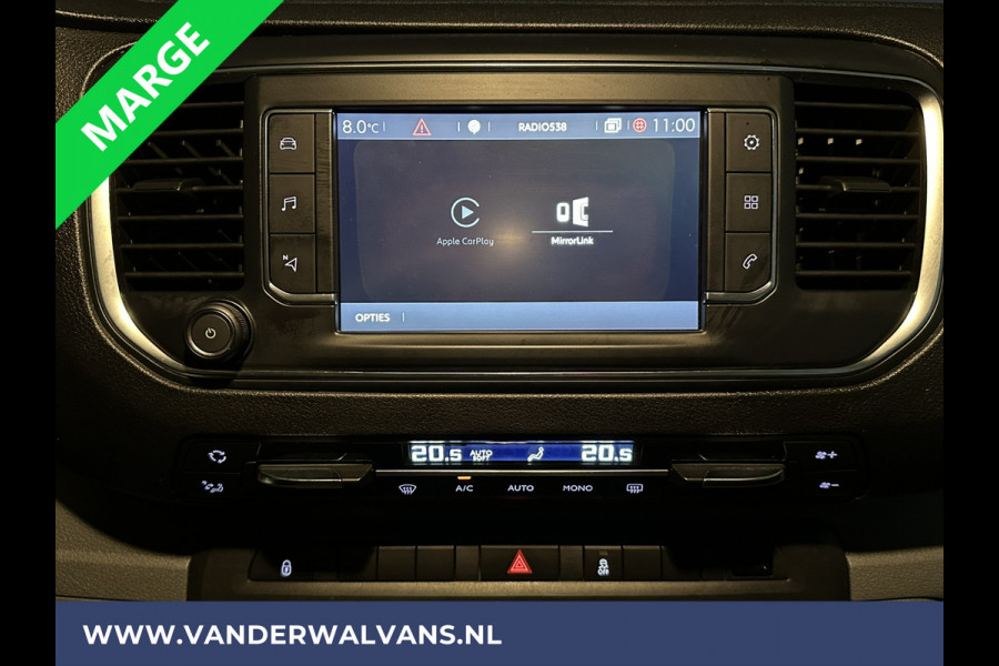 Citroën Jumpy 2.0 BlueHDI **MARGE, GEEN BTW** 123pk L3H1 XL Dubbel cabine Euro6 Airco | Navigatie Cruisecontrol, Apple Carplay, Trekhaak, Parkeersensoren, 5-Zits